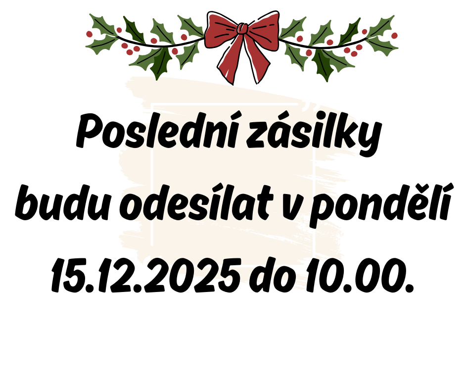 zásilky před vánoci